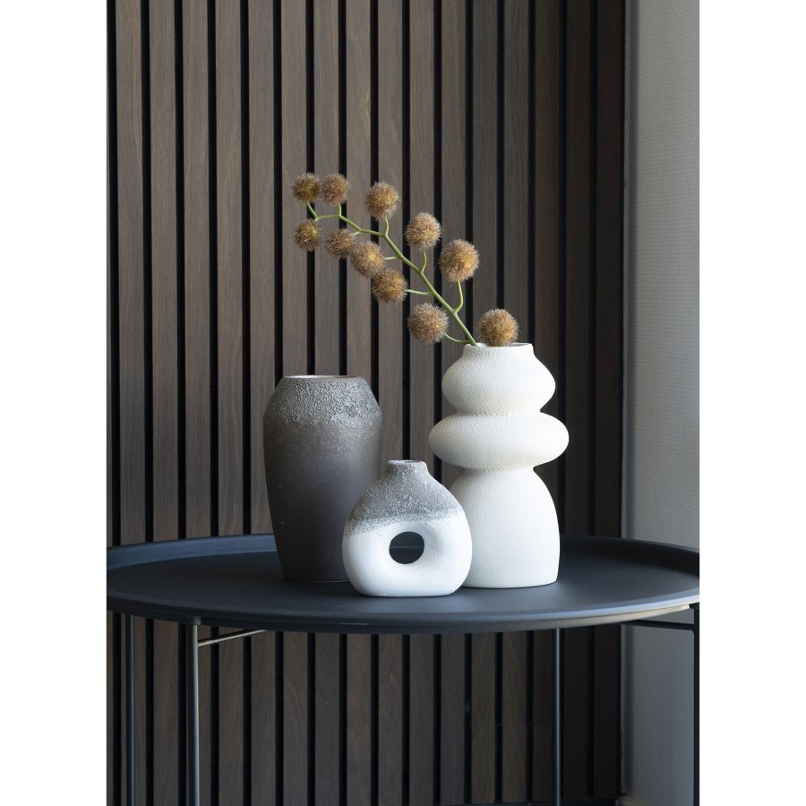 HOUSE NORDIC Vase - Vase, keramikk, beige, 14,5x26,5 cm