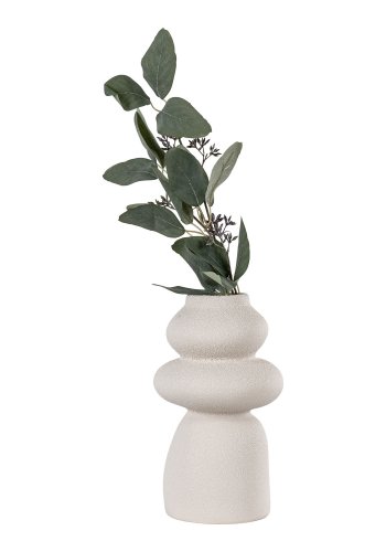HOUSE NORDIC Vase - Vase, keramikk, beige, 14,5x26,5 cm