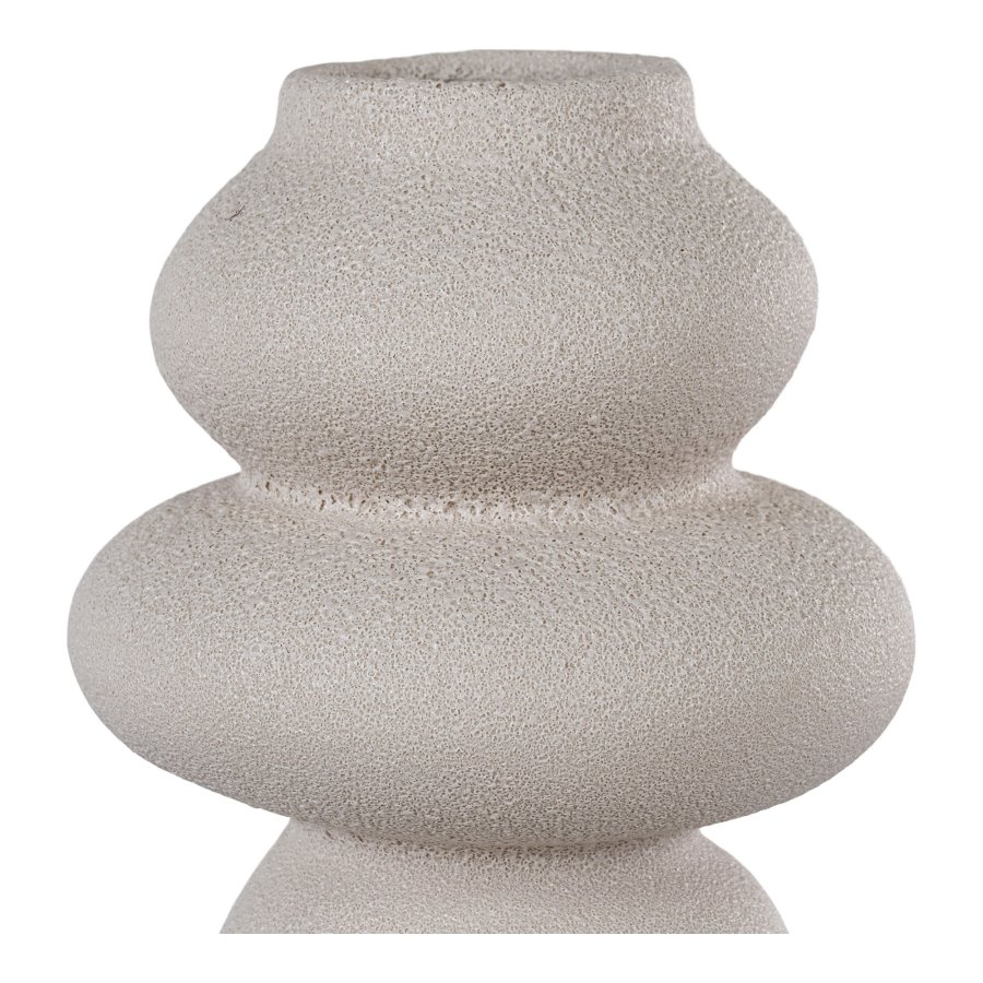 HOUSE NORDIC Vase - Vase, keramikk, beige, 14,5x26,5 cm
