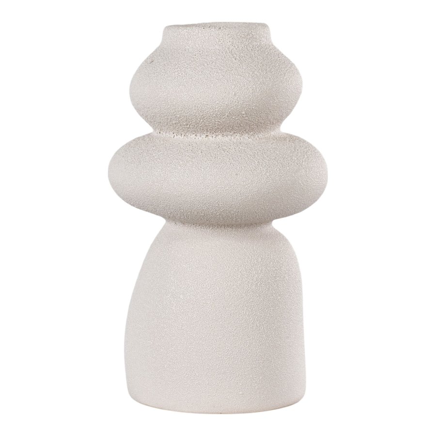 HOUSE NORDIC Vase - Vase, keramikk, beige, 14,5x26,5 cm