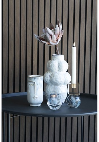 HOUSE NORDIC Vase - Vase, keramikk, bl, 9x17 cm