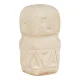 HOUSE NORDIC dekorativ figur, firkantet - beige sement (5,5x5,5)