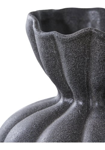 HOUSE NORDIC vase - svart keramikk (17,2x19,4)