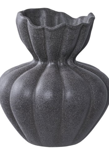 HOUSE NORDIC vase - svart keramikk (17,2x19,4)
