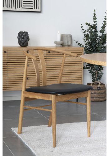 HOUSE NORDIC vase - svart keramikk (14x15x19)