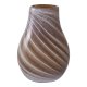 HOUSE NORDIC vase, rund - brunt glass (16x23)