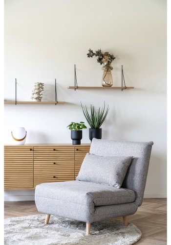 HOUSE NORDIC vase, rund - rkt brun (17x31)