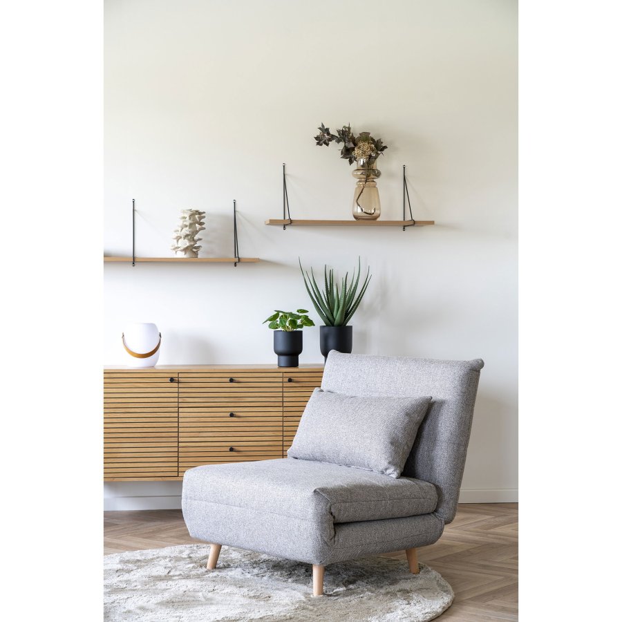 HOUSE NORDIC vase, rund - rkt brun (17x31)