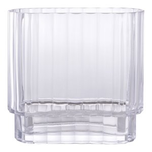 HOUSE NORDIC vase, oval - klar glas (H:19,5)