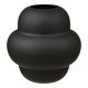 HOUSE NORDIC�vase, rund - sort mundbl�st glas (H:20)