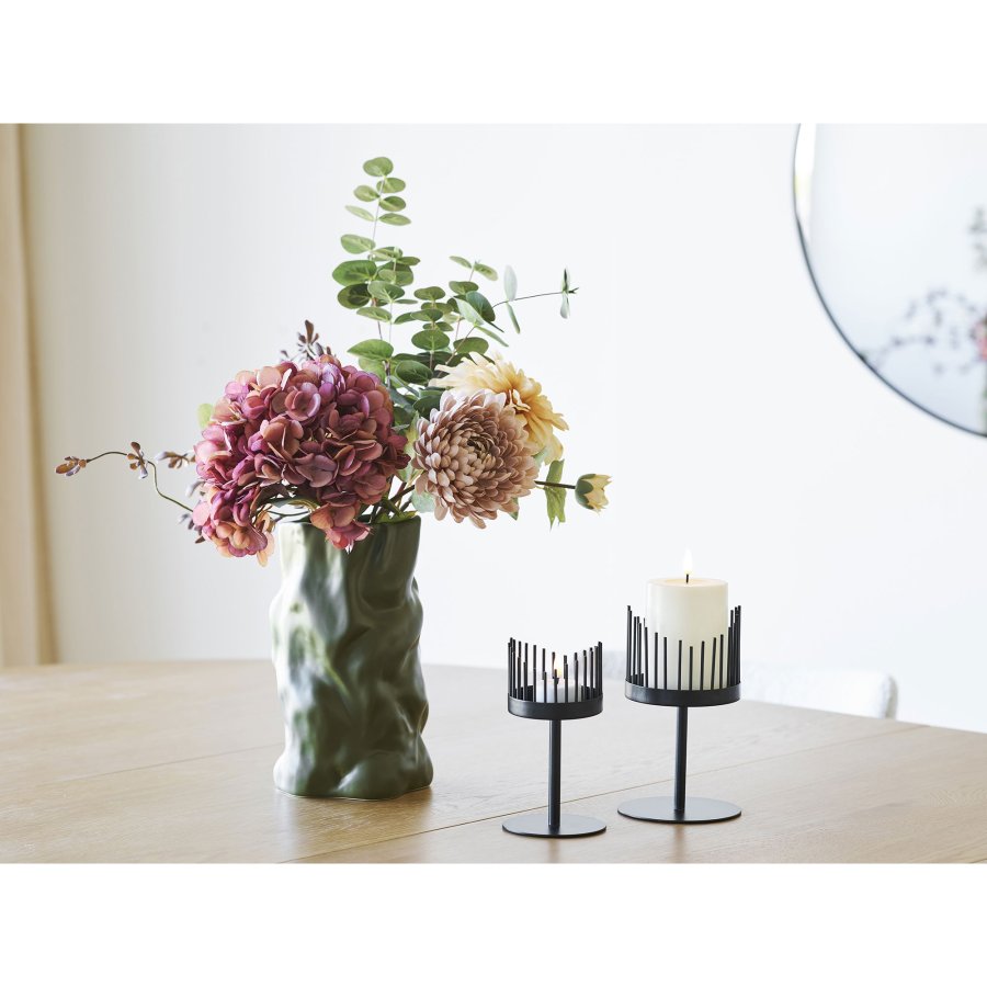 HOUSE NORDIC vase, rund - gr�n keramik (H:25,5)