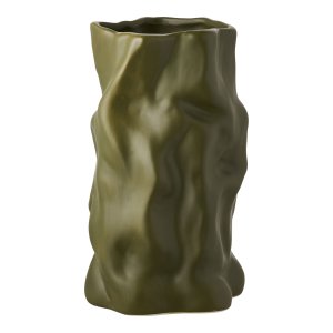 HOUSE NORDIC vase, rund - gr�n keramik (H:25,5)