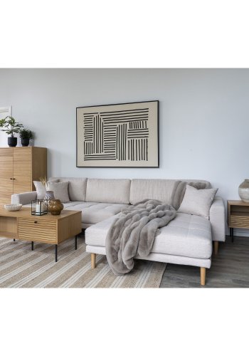 HOUSE NORDIC vase, rund - hvit/grnn keramikk (26x30,5)