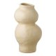 HOUSE NORDIC vase, rund - beige keramik (H:19,5)