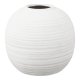 HOUSE NORDIC vase, rund - hvid keramik (H:28,5)