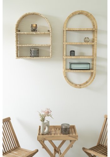 HOUSE NORDIC Santorini boks, med lokk - glass og sort metall (13x20)