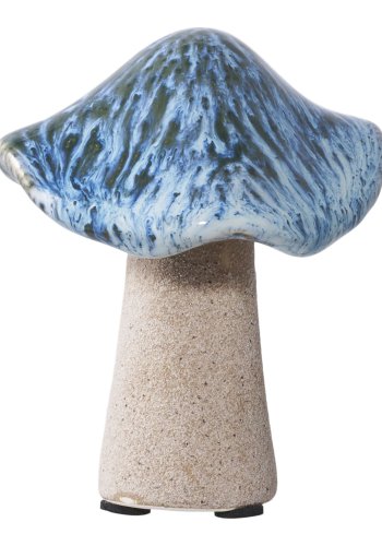 HOUSE NORDIC dekorativ svamp - grnn, brun, bl keramikk (sett med 3)