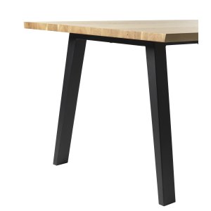 Reno bordsben, N-formade - svart metall (set med 2 ben)