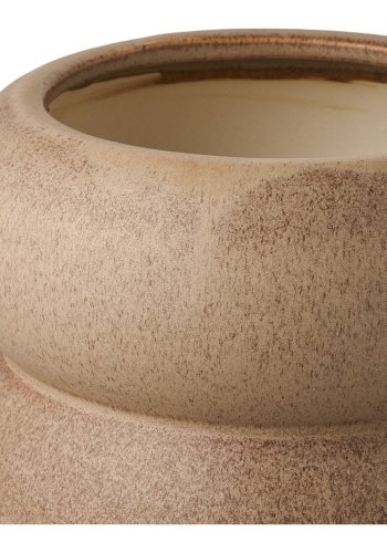 HOUSE NORDIC urtepotte, rund - brun keramik (H:17,5)