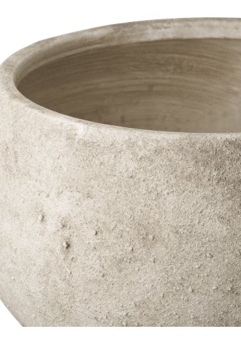 HOUSE NORDIC urtepotte, rund - gr� keramik (H:19,5)