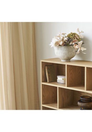 HOUSE NORDIC urtepotte, rund - gr� keramik (H:19,5)