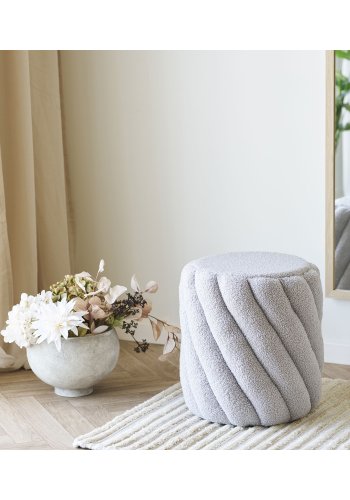 HOUSE NORDIC urtepotte, rund - gr� keramik (H:19,5)