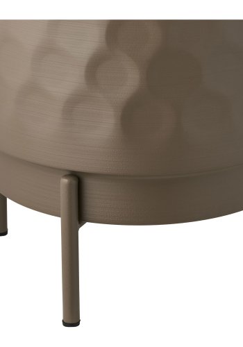 HOUSE NORDIC urtepotte, rund - brun st�l (H:26)