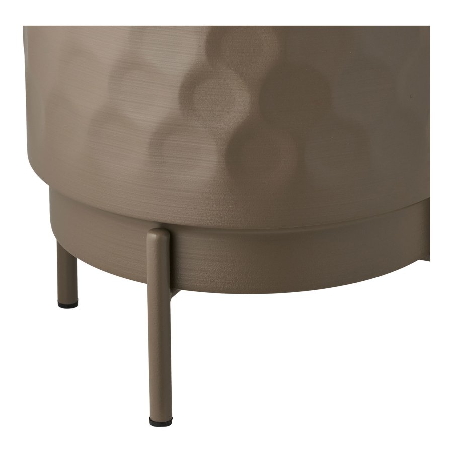 HOUSE NORDIC urtepotte, rund - brun st�l (H:26)