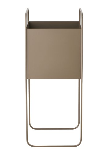 HOUSE NORDIC urtepotte, rund - brun st�l (H:54)