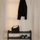 ROWICO Confetti kl�dh�ngare 70, 8 f�llbara krokar, lackerad brun ek