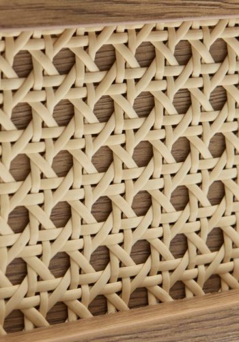 Pensacola kommode, m. 3 skuffer - natur eg melamin og polyrattan