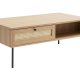 Pensacola sofabord, m. 2 skuffer - natur eg melamin og polyrattan (60x110)