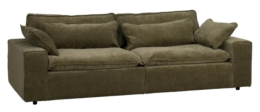 ROWICO Rawlins soffa 3-sits Maxi gr�nt tyg Rachel #207 (c3)