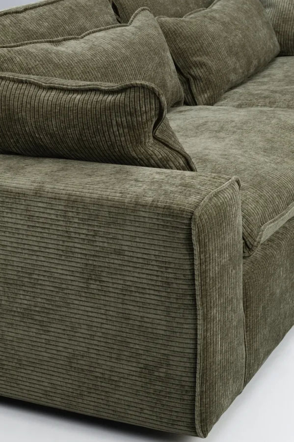 ROWICO Rawlins soffa 3-sits Maxi gr�nt tyg Rachel #207 (c3)