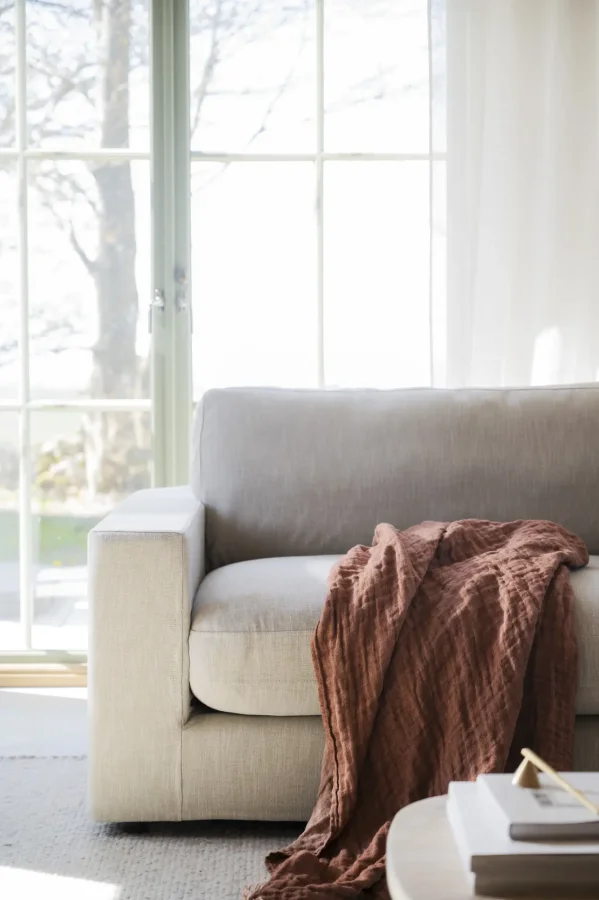 ROWICO Langdon soffa 3-sits sandf�rgat tyg Casual #36