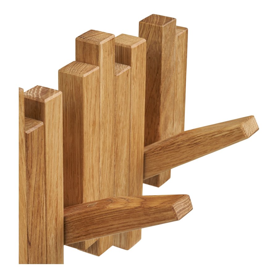 HOUSE NORDIC�Caltra knager�kke, m. 4 knager - natur eg (L:40)