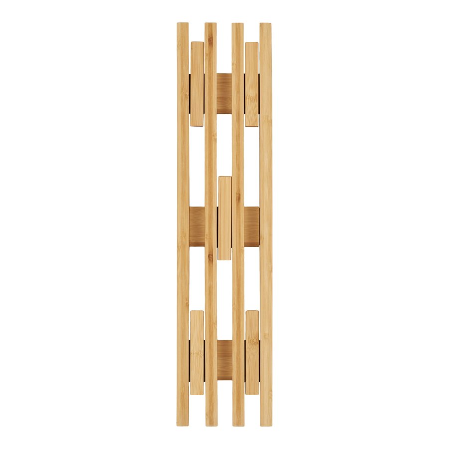 HOUSE NORDIC Ember kleshenger, med 5 kroker - naturlig bambus (9,5x60)