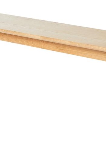 Barrali benk, rektangulr - naturlig eik (150x35)