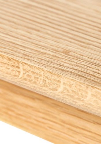 Barrali benk, rektangulr - naturlig eik (150x35)