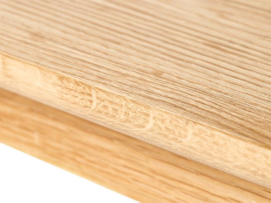 Barrali benk, rektangulr - naturlig eik (150x35)