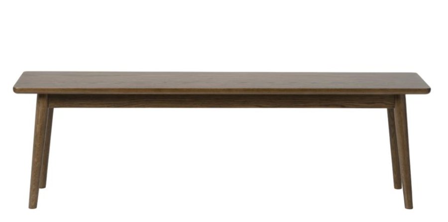 Barrali benk, rektangulr - rkt eik (150x35)