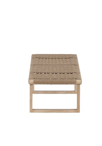 VIND COLLECTION ngn benk, rektangulr - beige tau og naturstl (140x46)