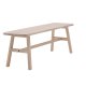 VIND COLLECTION Hälsö benk, rektangulr - hvitkalket gummitre (140x35)