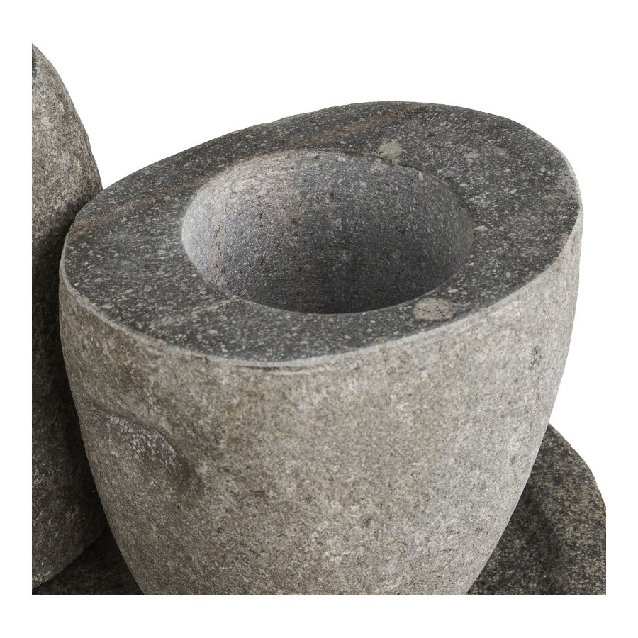 HOUSE NORDIC�Gara s�bedispenser, tandb�rsteholder og bakke - natur sten (s�t af 3)