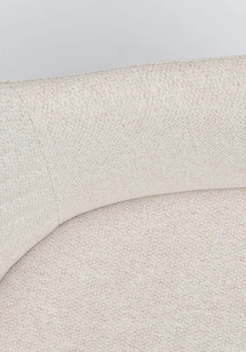 KARE DESIGN Coco Cream drejestol, m. armln - creme polyester og stl