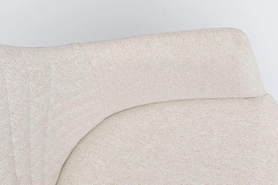 KARE DESIGN Coco Cream drejestol, m. armln - creme polyester og stl