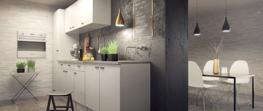 
TVILUM casa skab - hvid laminat, vendbare låger
