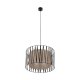 TK Harmony loftlampe - natur jute og sort metal