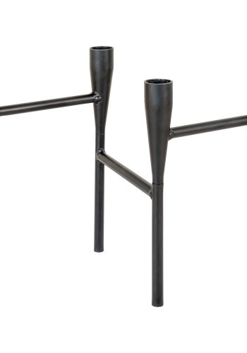 HOUSE NORDIC lysestake, med 4 holdere - sort stl (H:21)