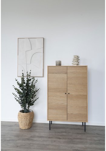 HOUSE NORDIC lysestake, rund - brunt glass (12x12)